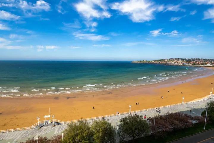 Apartamento Ezcurdia 22 Playa De San Lorenzo Primera Linea Хихон Экстерьер фото